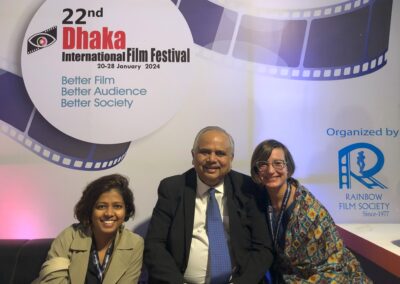 Dhaka Film Festival, with jury member Anuradha Kadagoda and Festival Director Ahmed Muztaba Zamal