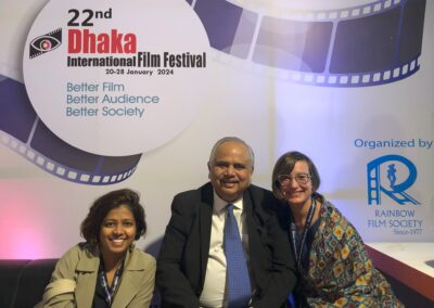 Dhaka Film Festival, con la giurata Anuradha Kadagoda e il direttore del Festival Ahmed Muztaba Zamal