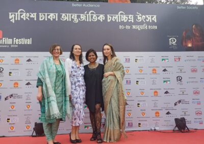 Dhaka Film Festival, giuria sezione film di registe donne con Katerina Khramova, Anuradha Kadagoda e Filipa Cardoso