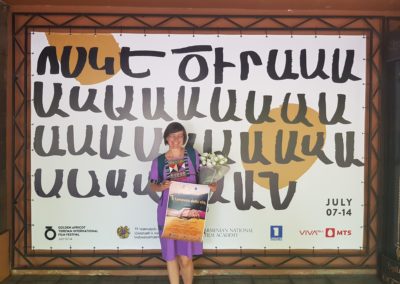 Anteprima mondiale al Golden Apricot Film Festival, Yerevan, Armenia, luglio 2019