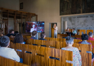 Endorfine rosa shocking_incontro a Ca' Foscari all'interno del progetto LEI con Leigh Anne Sides e Myrtle Simpson, copyright Ilaria Maestri